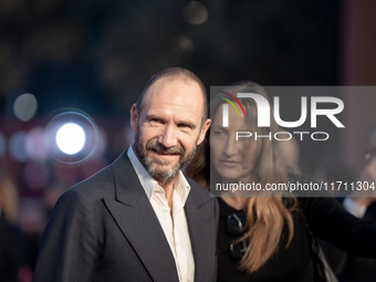 Ralph Fiennes attends the "Conclave" red carpet during the 19th Rome Film Festival at Auditorium Parco Della Musica in Rome, Italy, on Octob...