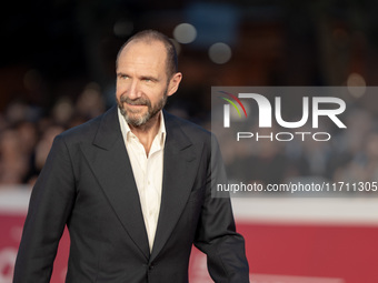 Ralph Fiennes attends the "Conclave" red carpet during the 19th Rome Film Festival at Auditorium Parco Della Musica in Rome, Italy, on Octob...