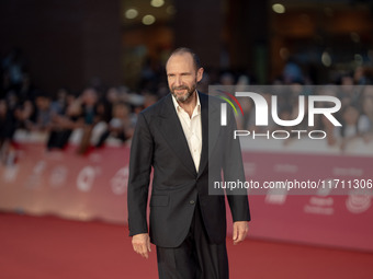 Ralph Fiennes attends the "Conclave" red carpet during the 19th Rome Film Festival at Auditorium Parco Della Musica in Rome, Italy, on Octob...