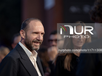 Ralph Fiennes attends the "Conclave" red carpet during the 19th Rome Film Festival at Auditorium Parco Della Musica in Rome, Italy, on Octob...