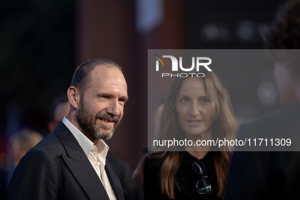 Ralph Fiennes attends the "Conclave" red carpet during the 19th Rome Film Festival at Auditorium Parco Della Musica in Rome, Italy, on Octob...