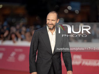 Ralph Fiennes attends the "Conclave" red carpet during the 19th Rome Film Festival at Auditorium Parco Della Musica in Rome, Italy, on Octob...