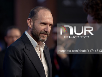 Ralph Fiennes attends the ''Conclave'' red carpet during the 19th Rome Film Festival at Auditorium Parco Della Musica in Rome, Italy, on Oct...