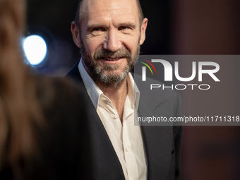 Ralph Fiennes attends the "Conclave" red carpet during the 19th Rome Film Festival at Auditorium Parco Della Musica in Rome, Italy, on Octob...