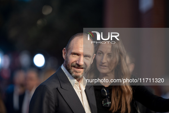 Ralph Fiennes attends the "Conclave" red carpet during the 19th Rome Film Festival at Auditorium Parco Della Musica in Rome, Italy, on Octob...