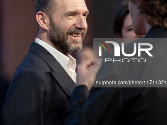 Ralph Fiennes attends the ''Conclave'' red carpet during the 19th Rome Film Festival at Auditorium Parco Della Musica in Rome, Italy, on Oct...