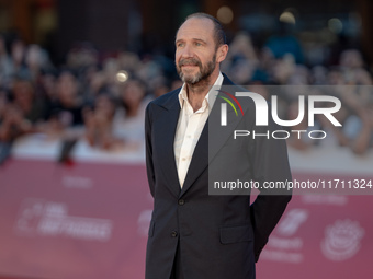 Ralph Fiennes attends the ''Conclave'' red carpet during the 19th Rome Film Festival at Auditorium Parco Della Musica in Rome, Italy, on Oct...