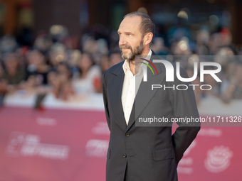 Ralph Fiennes attends the "Conclave" red carpet during the 19th Rome Film Festival at Auditorium Parco Della Musica in Rome, Italy, on Octob...