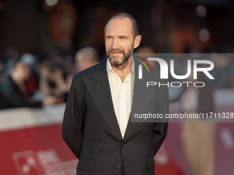 Ralph Fiennes attends the "Conclave" red carpet during the 19th Rome Film Festival at Auditorium Parco Della Musica in Rome, Italy, on Octob...