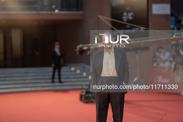 Ralph Fiennes attends the "Conclave" red carpet during the 19th Rome Film Festival at Auditorium Parco Della Musica in Rome, Italy, on Octob...