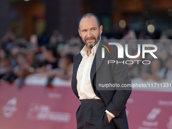 Ralph Fiennes attends the "Conclave" red carpet during the 19th Rome Film Festival at Auditorium Parco Della Musica in Rome, Italy, on Octob...