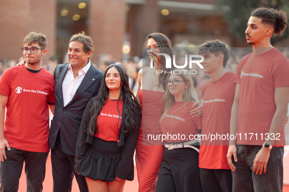 Elodie attends the "Conclave" red carpet during the 19th Rome Film Festival at Auditorium Parco Della Musica in Rome, Italy, on October 26,...