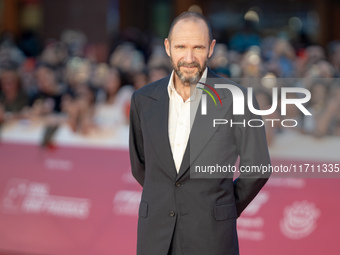 Ralph Fiennes attends the "Conclave" red carpet during the 19th Rome Film Festival at Auditorium Parco Della Musica in Rome, Italy, on Octob...