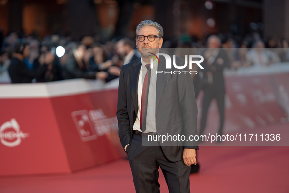 Sergio Castellitto attends the "Conclave" red carpet during the 19th Rome Film Festival at Auditorium Parco Della Musica in Rome, Italy, on...