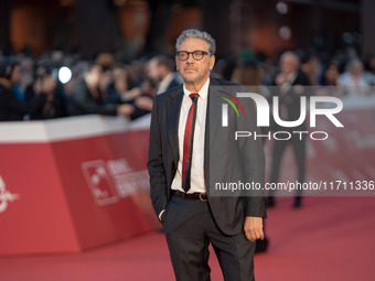 Sergio Castellitto attends the "Conclave" red carpet during the 19th Rome Film Festival at Auditorium Parco Della Musica in Rome, Italy, on...