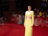 Benedetta Porcaroli attends the ''Modi - Three Days On The Wing Of Madness'' red carpet during the 19th Rome Film Festival at Auditorium Par...