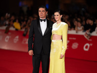 Riccardo Scamarcio and Benedetta Porcaroli attend the ''Modi - Three Days On The Wing Of Madness'' red carpet during the 19th Rome Film Fest...