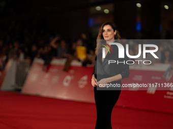 Luisa Ranieri attends the ''Modi - Three Days On The Wing Of Madness'' red carpet during the 19th Rome Film Festival at Auditorium Parco Del...