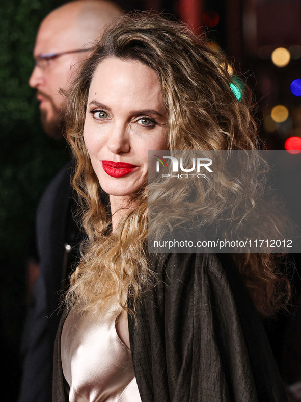 Angelina Jolie arrives at the 2024 AFI Fest - Premiere Screening Of Netflix's 'Maria' held at the TCL Chinese Theatre IMAX on October 26, 20...