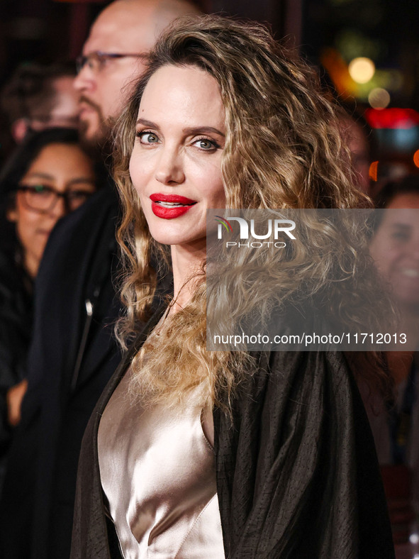 Angelina Jolie arrives at the 2024 AFI Fest - Premiere Screening Of Netflix's 'Maria' held at the TCL Chinese Theatre IMAX on October 26, 20...