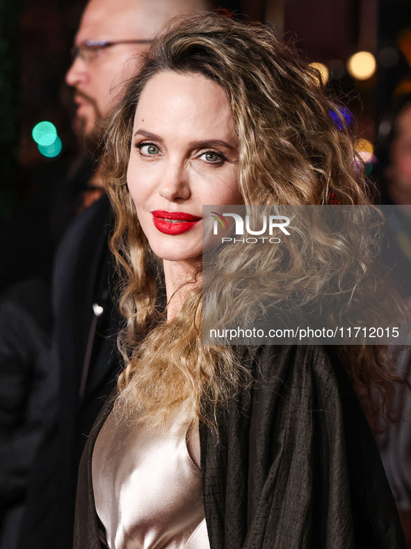 Angelina Jolie arrives at the 2024 AFI Fest - Premiere Screening Of Netflix's 'Maria' held at the TCL Chinese Theatre IMAX on October 26, 20...