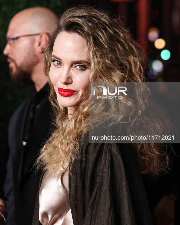 Angelina Jolie arrives at the 2024 AFI Fest - Premiere Screening Of Netflix's 'Maria' held at the TCL Chinese Theatre IMAX on October 26, 20...