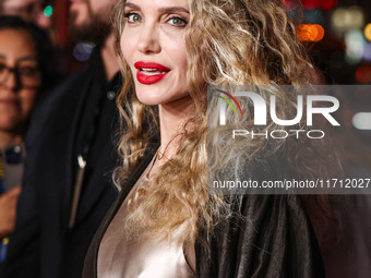 Angelina Jolie arrives at the 2024 AFI Fest - Premiere Screening Of Netflix's 'Maria' held at the TCL Chinese Theatre IMAX on October 26, 20...