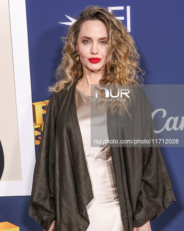 Angelina Jolie arrives at the 2024 AFI Fest - Premiere Screening Of Netflix's 'Maria' held at the TCL Chinese Theatre IMAX on October 26, 20...