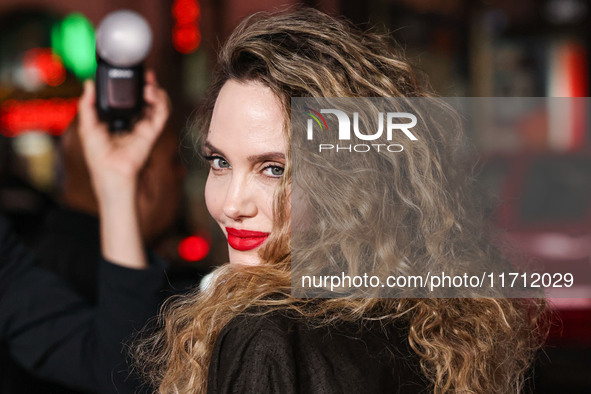 Angelina Jolie arrives at the 2024 AFI Fest - Premiere Screening Of Netflix's 'Maria' held at the TCL Chinese Theatre IMAX on October 26, 20...