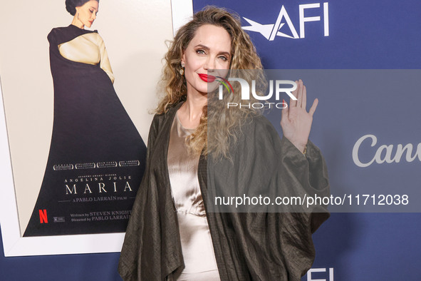 Angelina Jolie arrives at the 2024 AFI Fest - Premiere Screening Of Netflix's 'Maria' held at the TCL Chinese Theatre IMAX on October 26, 20...