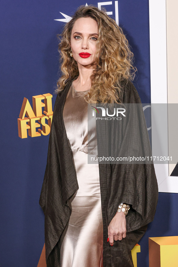 Angelina Jolie arrives at the 2024 AFI Fest - Premiere Screening Of Netflix's 'Maria' held at the TCL Chinese Theatre IMAX on October 26, 20...