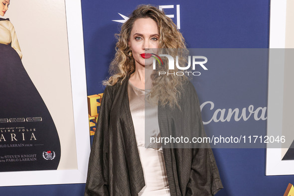 Angelina Jolie arrives at the 2024 AFI Fest - Premiere Screening Of Netflix's 'Maria' held at the TCL Chinese Theatre IMAX on October 26, 20...