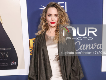 Angelina Jolie arrives at the 2024 AFI Fest - Premiere Screening Of Netflix's 'Maria' held at the TCL Chinese Theatre IMAX on October 26, 20...