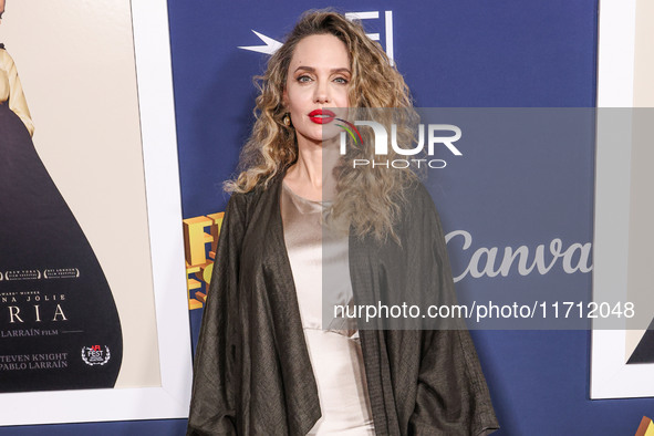 Angelina Jolie arrives at the 2024 AFI Fest - Premiere Screening Of Netflix's 'Maria' held at the TCL Chinese Theatre IMAX on October 26, 20...