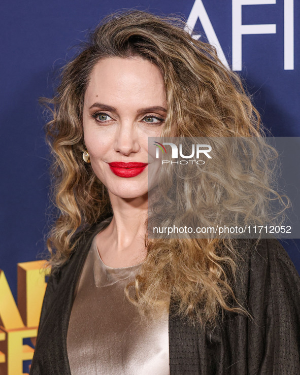 Angelina Jolie arrives at the 2024 AFI Fest - Premiere Screening Of Netflix's 'Maria' held at the TCL Chinese Theatre IMAX on October 26, 20...