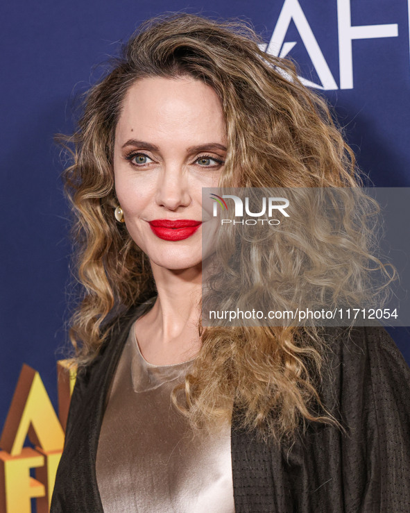 Angelina Jolie arrives at the 2024 AFI Fest - Premiere Screening Of Netflix's 'Maria' held at the TCL Chinese Theatre IMAX on October 26, 20...