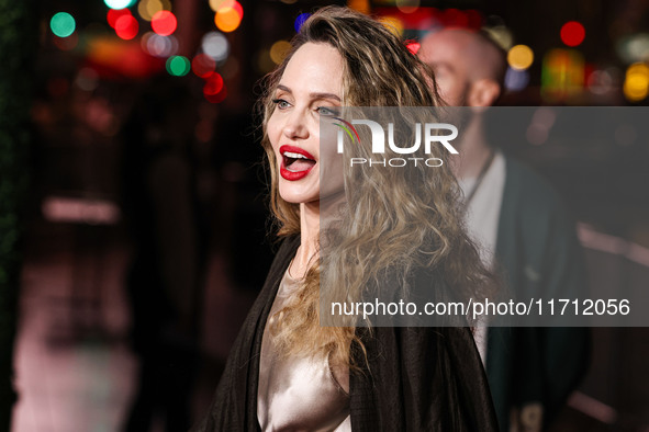 Angelina Jolie arrives at the 2024 AFI Fest - Premiere Screening Of Netflix's 'Maria' held at the TCL Chinese Theatre IMAX on October 26, 20...