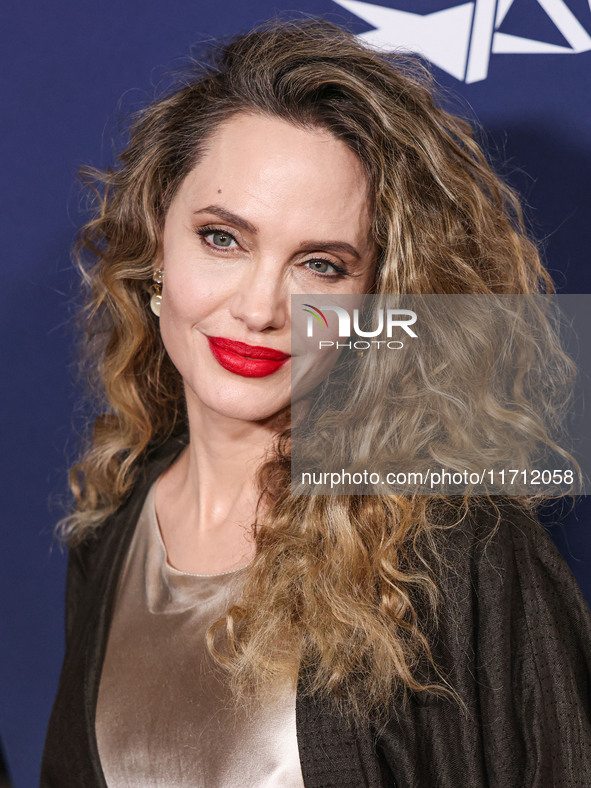 Angelina Jolie arrives at the 2024 AFI Fest - Premiere Screening Of Netflix's 'Maria' held at the TCL Chinese Theatre IMAX on October 26, 20...