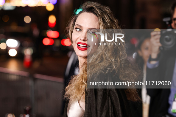 Angelina Jolie arrives at the 2024 AFI Fest - Premiere Screening Of Netflix's 'Maria' held at the TCL Chinese Theatre IMAX on October 26, 20...