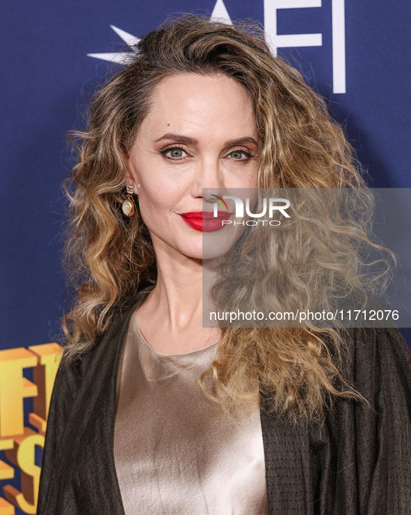 Angelina Jolie arrives at the 2024 AFI Fest - Premiere Screening Of Netflix's 'Maria' held at the TCL Chinese Theatre IMAX on October 26, 20...