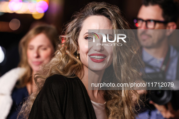 Angelina Jolie arrives at the 2024 AFI Fest - Premiere Screening Of Netflix's 'Maria' held at the TCL Chinese Theatre IMAX on October 26, 20...