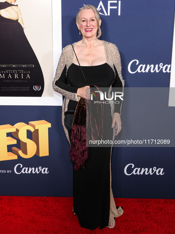 Lori Stinson arrives at the 2024 AFI Fest - Premiere Screening Of Netflix's 'Maria' held at the TCL Chinese Theatre IMAX on October 26, 2024...