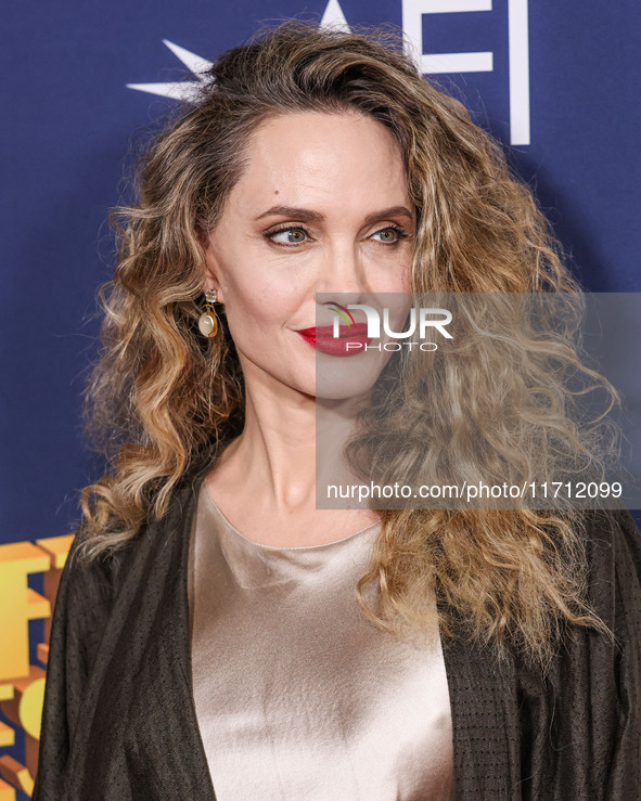 Angelina Jolie arrives at the 2024 AFI Fest - Premiere Screening Of Netflix's 'Maria' held at the TCL Chinese Theatre IMAX on October 26, 20...