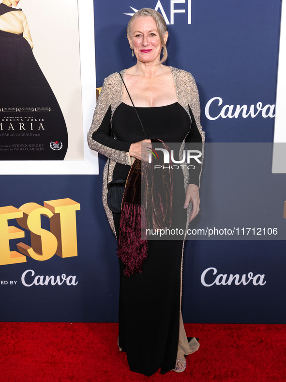 Lori Stinson arrives at the 2024 AFI Fest - Premiere Screening Of Netflix's 'Maria' held at the TCL Chinese Theatre IMAX on October 26, 2024...