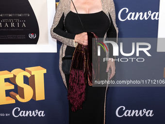 Lori Stinson arrives at the 2024 AFI Fest - Premiere Screening Of Netflix's 'Maria' held at the TCL Chinese Theatre IMAX on October 26, 2024...