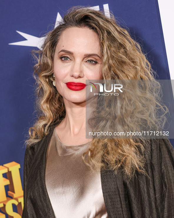 Angelina Jolie arrives at the 2024 AFI Fest - Premiere Screening Of Netflix's 'Maria' held at the TCL Chinese Theatre IMAX on October 26, 20...