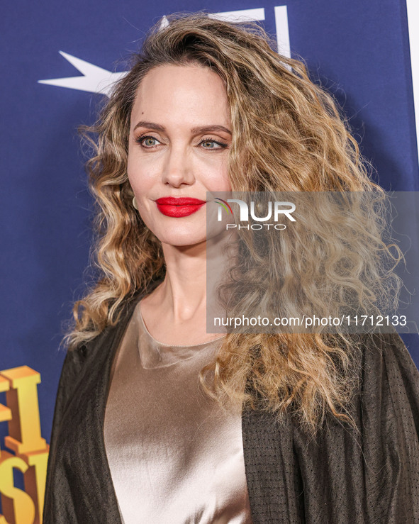 Angelina Jolie arrives at the 2024 AFI Fest - Premiere Screening Of Netflix's 'Maria' held at the TCL Chinese Theatre IMAX on October 26, 20...