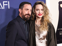 Pablo Larrain and Angelina Jolie arrive at the 2024 AFI Fest - Premiere Screening Of Netflix's 'Maria' held at the TCL Chinese Theatre IMAX...