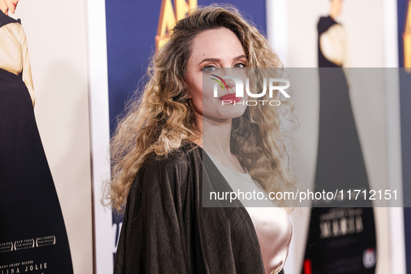 Angelina Jolie arrives at the 2024 AFI Fest - Premiere Screening Of Netflix's 'Maria' held at the TCL Chinese Theatre IMAX on October 26, 20...