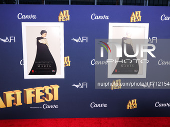 A general view of atmosphere at the 2024 AFI Fest - Premiere Screening Of Netflix's 'Maria' held at the TCL Chinese Theatre IMAX on October...